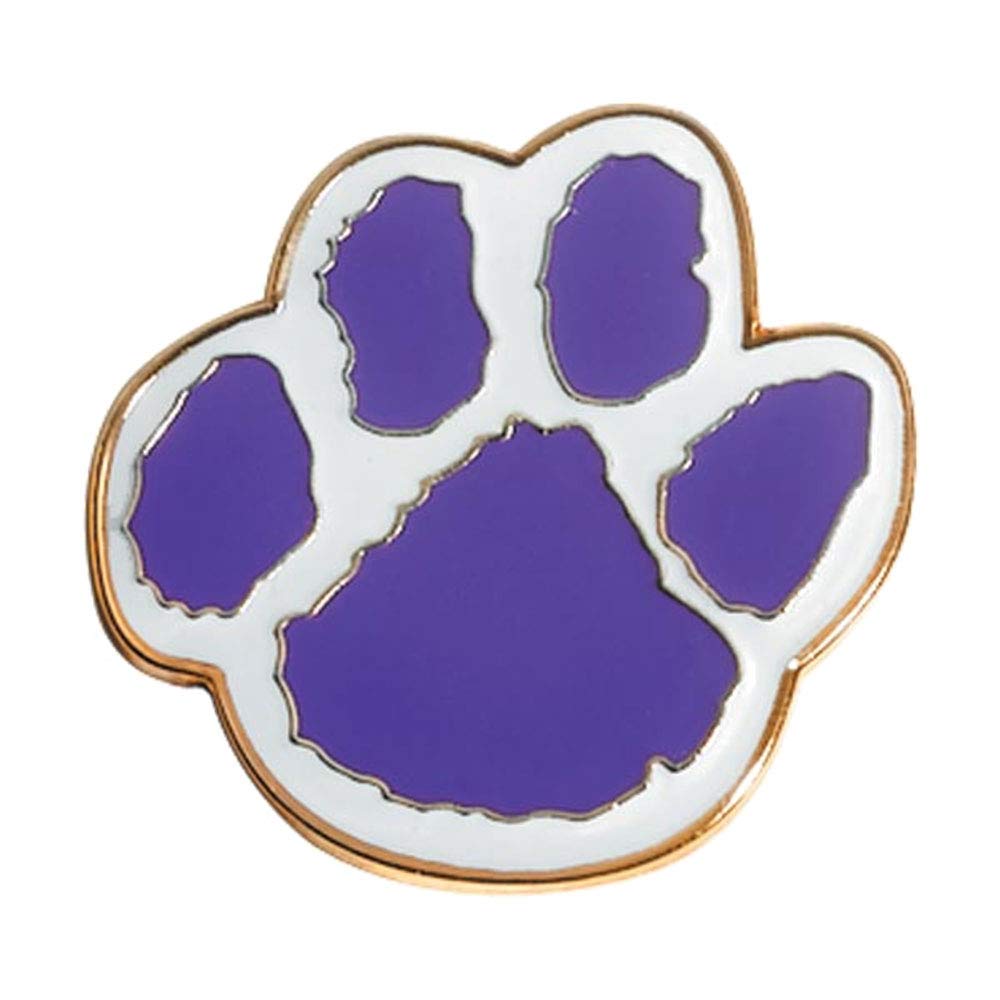 2-Color Paw Mascot Award Pins, 6 Count - Image 3