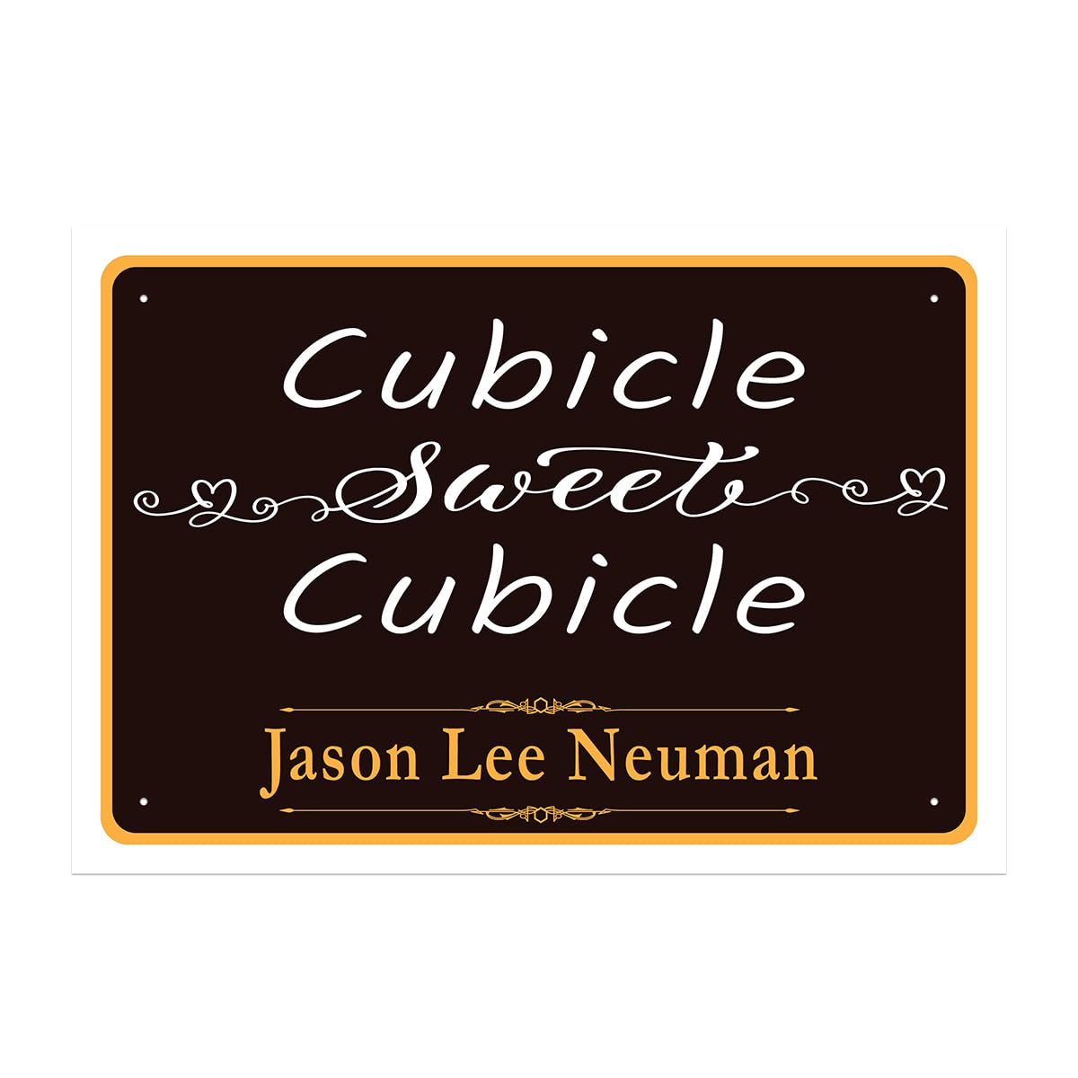 Anderson's 12x8 Cubicle Sweet Cubicle Rectangle Custom Sign, Funny Novelty Signs, Indoor/Outdoor, Bedroom, Door Décor, Home Decoration, Accessories