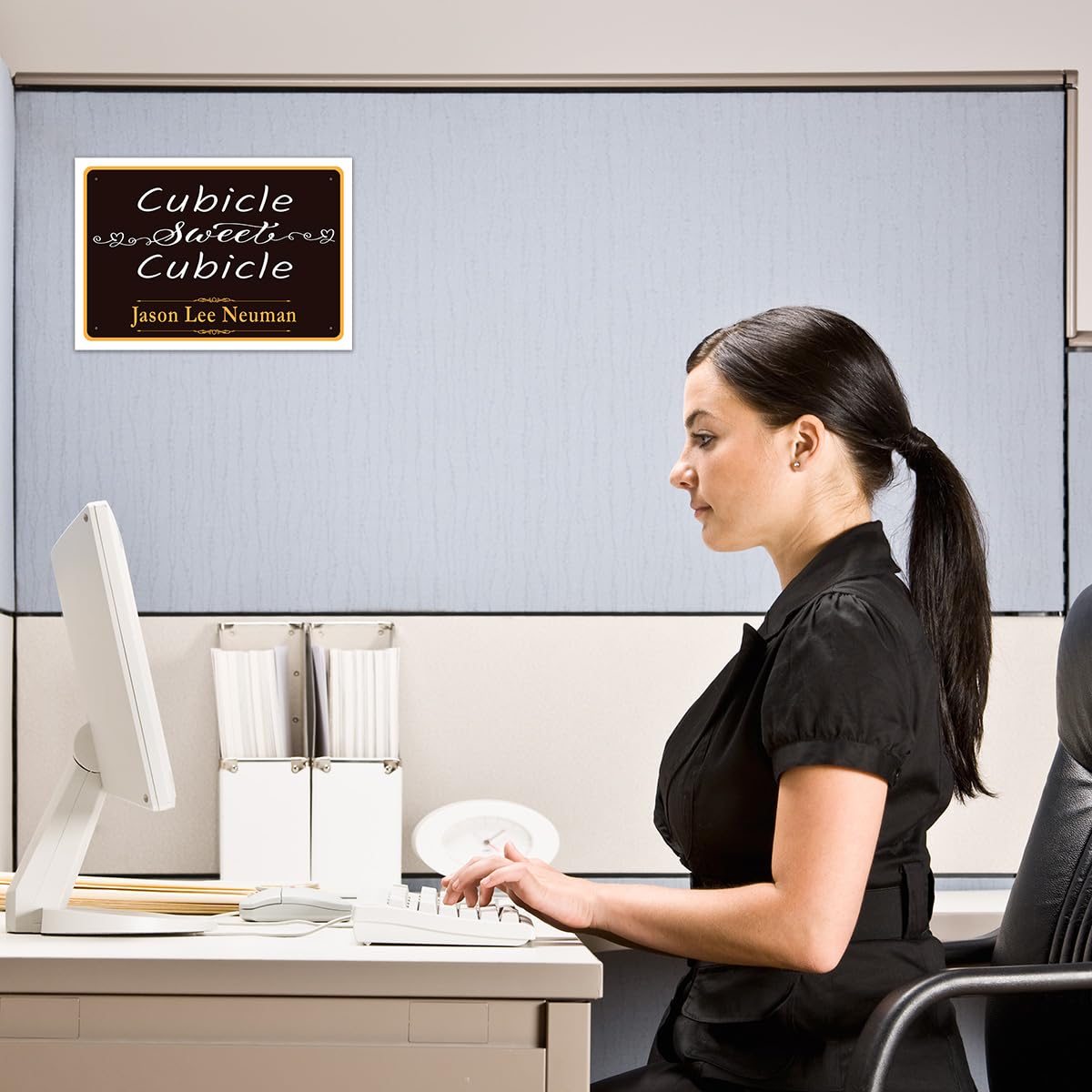 Anderson's 12x8 Cubicle Sweet Cubicle Rectangle Custom Sign, Funny Novelty Signs, Indoor/Outdoor, Bedroom, Door Décor, Home Decoration, Accessories - Image 3