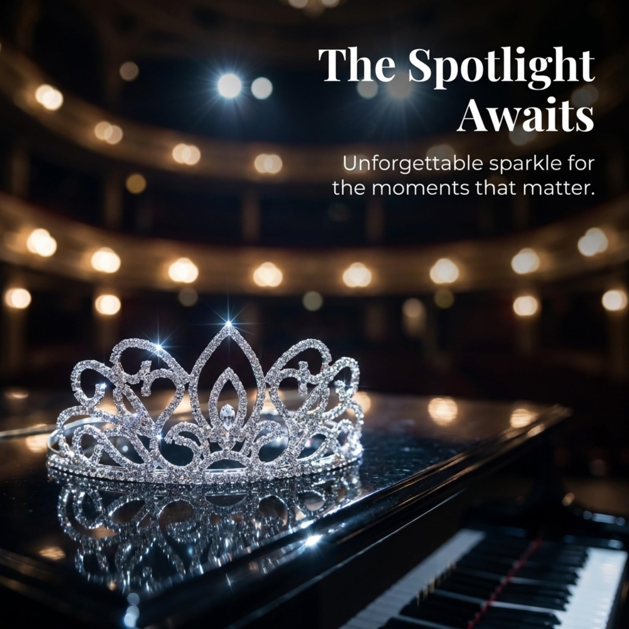 Anderson's Adela Queen & Cleo Princess Tiara Set, 5-Piece Silver Metal Crown Collection with Sparkling Clear Rhinestones, Adjustable Fit & Comfort Combs, Perfect for Prom, Homecoming, Weddings, Pageants, Quinceañeras, and Coronation Events - Image 2