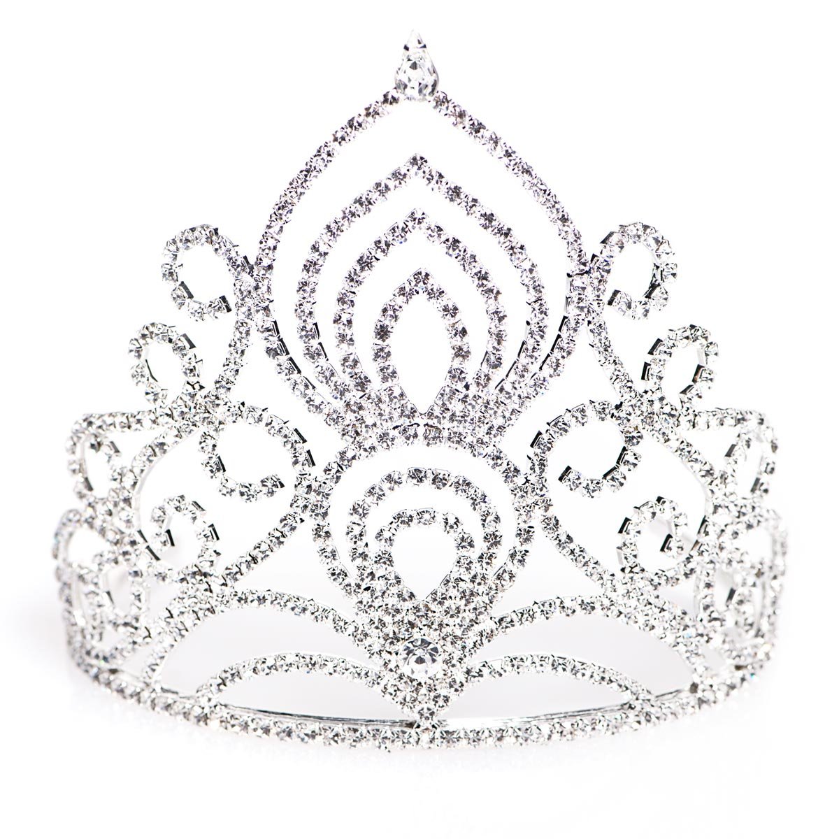 Anderson's Amelia Tiara, 5 1/2 Inches High, Wedding, Prom, Pageant Tiara, Queen Or Princess Tiara For Prom, Homecoming, Pageant, Wedding, School Dance, Award, Costume, Party, Event