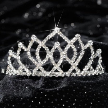 Anderson's Armande Rhinestone Tiara, Sparkling 225-Inch Silver Crown with Interlocking Clear Faux Diamonds, Adjustable Band & Comfort Combs, Perfect for Proms, Homecomings, Weddings, Pageants & Special Events - Image 8