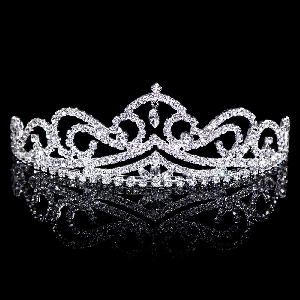 Anderson's Astrid Rhinestone Tiara, 2" High Silver Metal Crown with Sparkling Clear Rhinestones, Adjustable Fit & Removable Comfort Combs, Perfect for Prom, Homecoming, Weddings, Pageants, Quinceañeras, and Special Occasions - Image 7