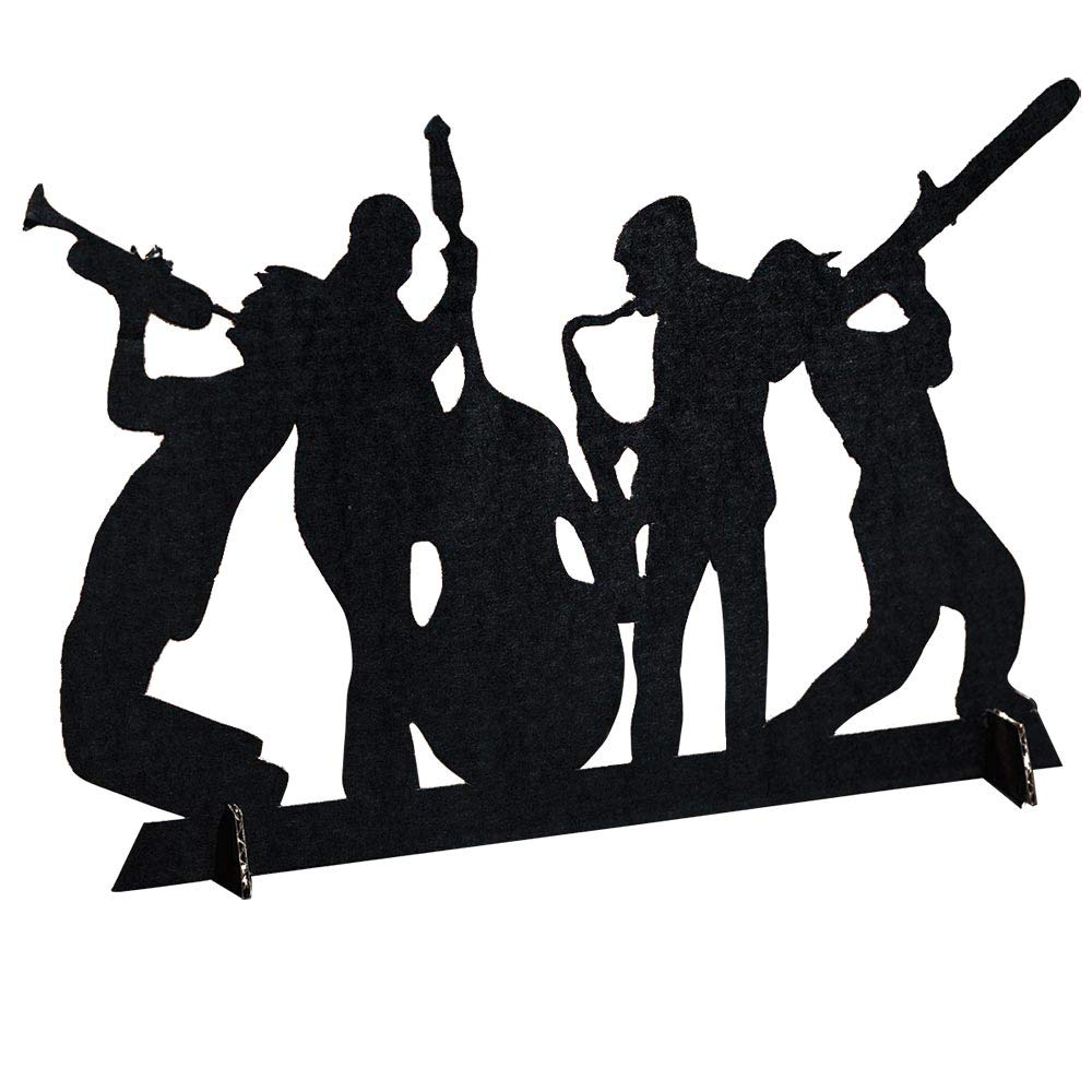 Anderson's Big Band Jazz Musicians Centerpiece Kit, Black - Set of 2