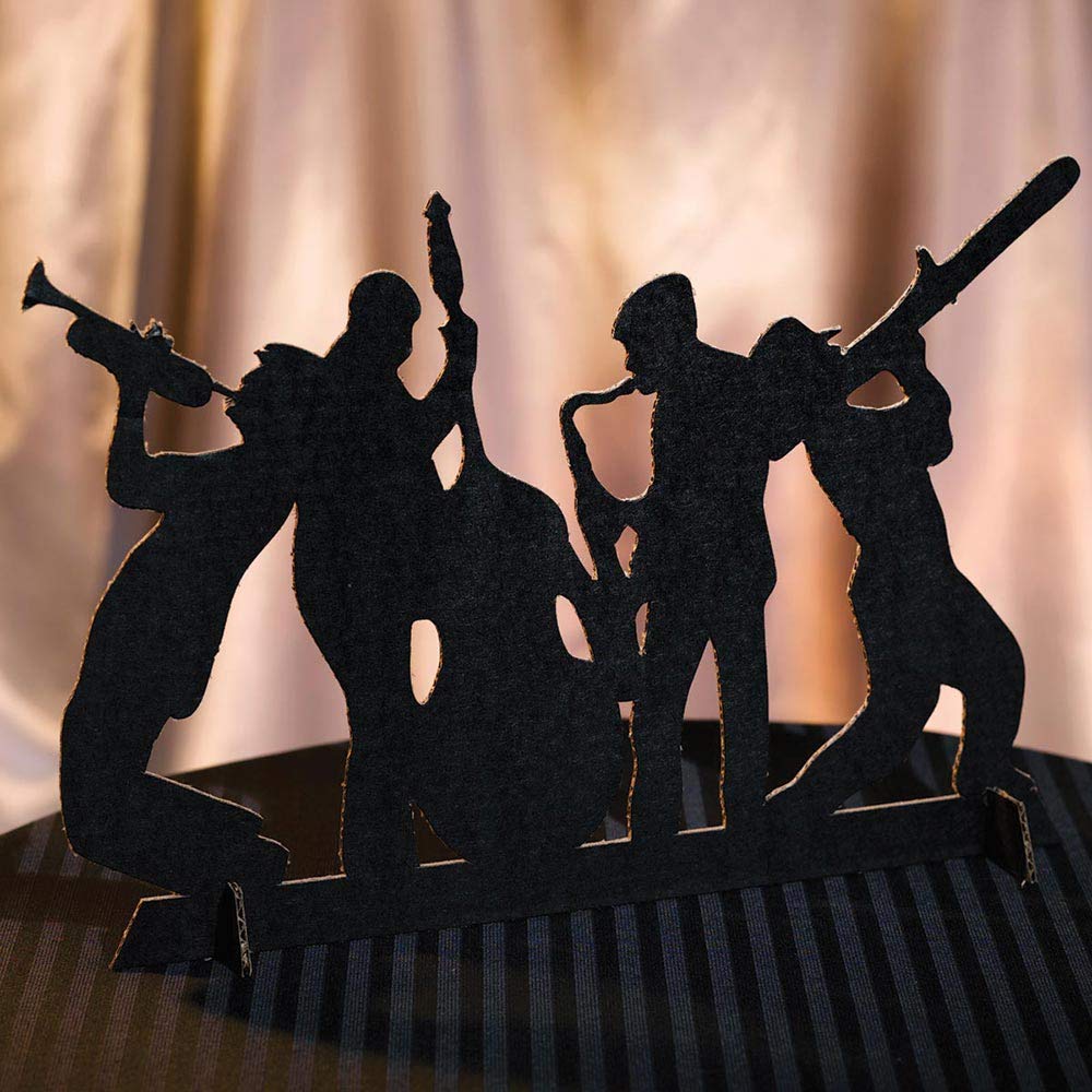 Anderson's Big Band Jazz Musicians Centerpiece Kit, Black - Set of 2 - Image 2