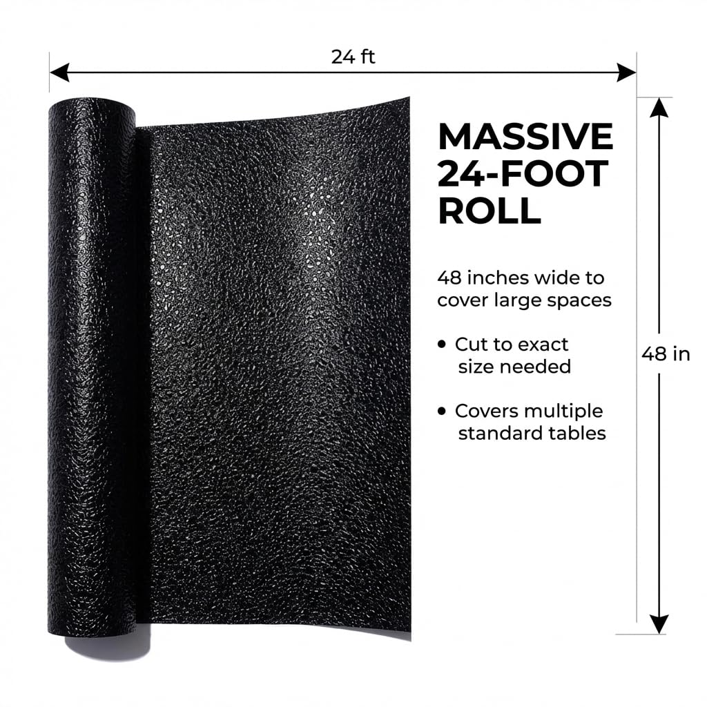 Anderson's Black Cracked Ice Textured Decorating Roll, 48 Inches x 24 Feet, Wedding Decorations - Image 3