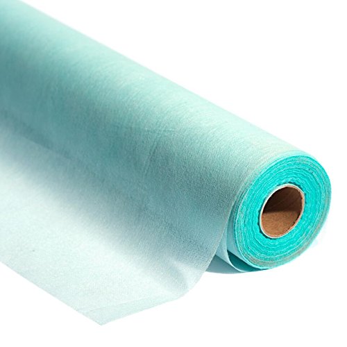 Aqua Flame Retardant Gossamer Fabric Roll, 59 Inches x 25 Yard, Sheer Fabric for Wedding Decorations, Baby Shower, Gender Reveal, Prom, Homecoming, Event Photo Backdrops, Drapes