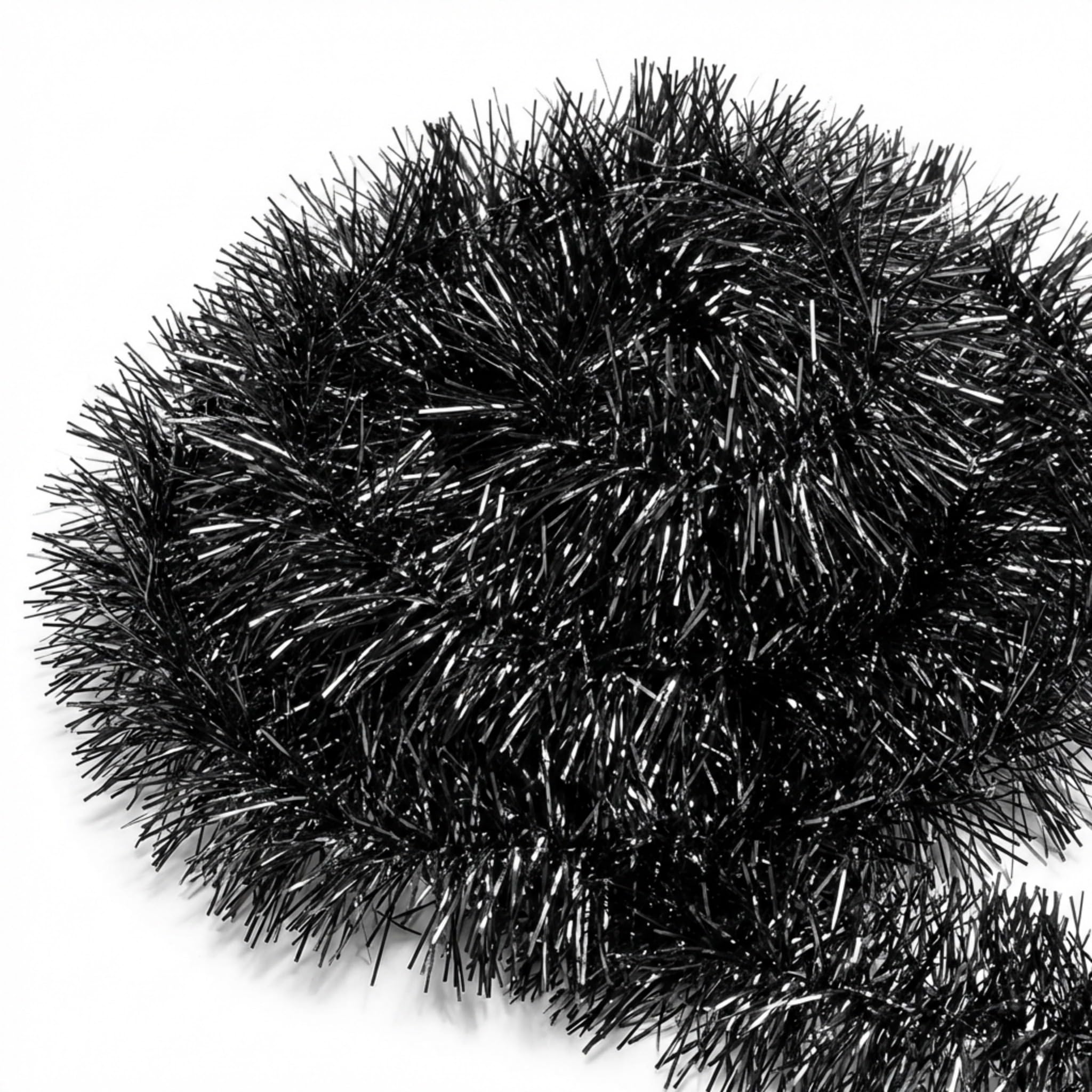 Anderson's Black Tinsel Garland - 15' Long x 2" Wide, Parade Float Decorations for Trailer Or Golf Cart, Christmas Garland Décor for Home and Party - Image 9