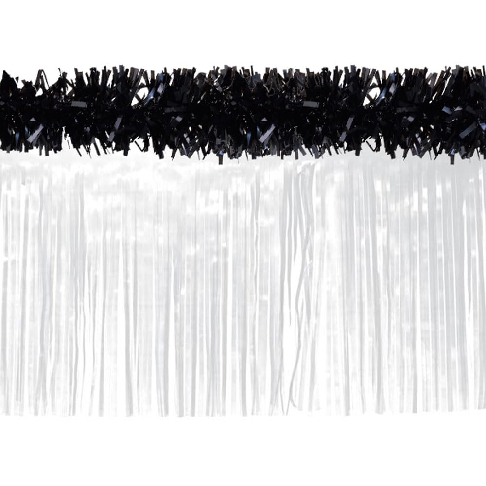 Anderson's Black Vinyl Twist and White Vinyl Fringe Truck Parade Decoration Kit, Parade Float Decor - Image 3