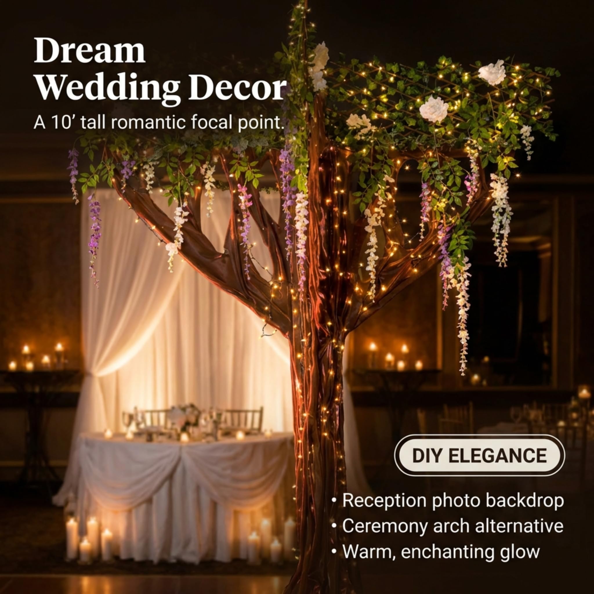 Anderson's Blossoming Lights Garden Tree Decorative Kit, Prom Decorations, Party Decorations, Event Décor, Props, Photo Ops - Image 5