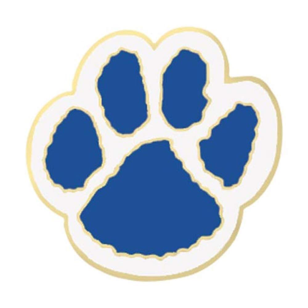 Anderson's Blue and White Paw Print Mascot Award Pins, Pack of 12 - Image 3