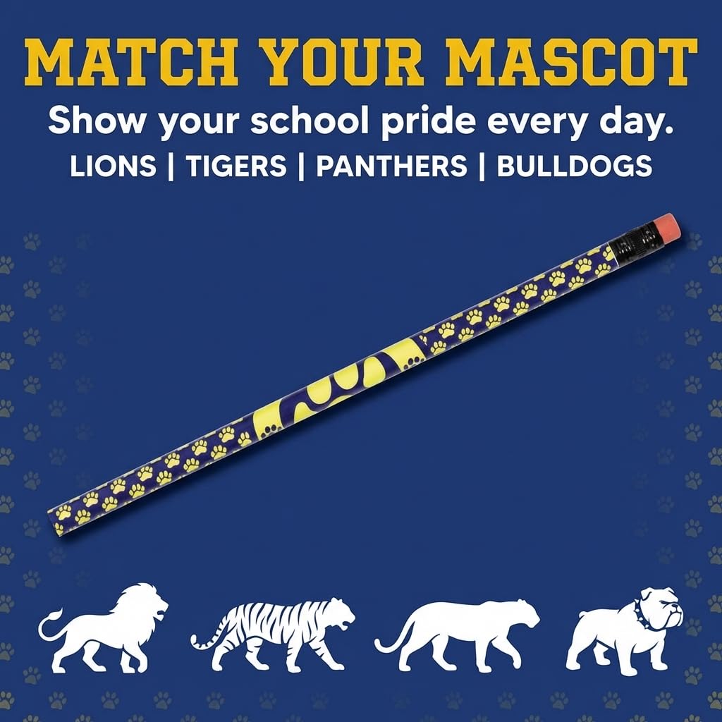 Anderson's, Blue and Yellow Paw Pencils, Set of 100, School Pencils, Student Awards, Recognition - Image 6