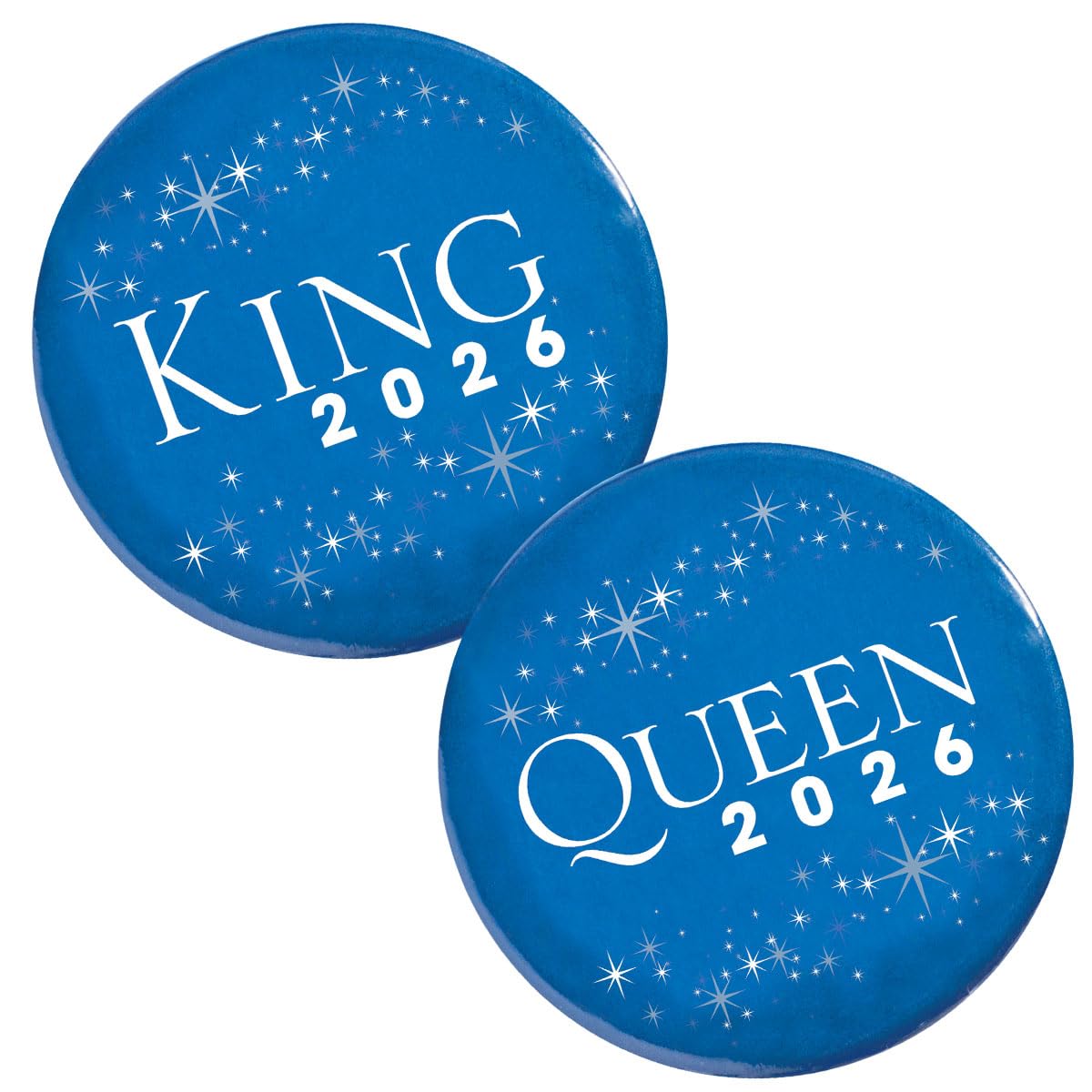 Anderson’s Blue Majesty Homecoming 2026 Royalty Set, Crown Tiara Sashes and Buttons for King and Queen Recognition at Homecoming Coronations, School Dances, and Formal Events, 6-Piece Set - Image 7