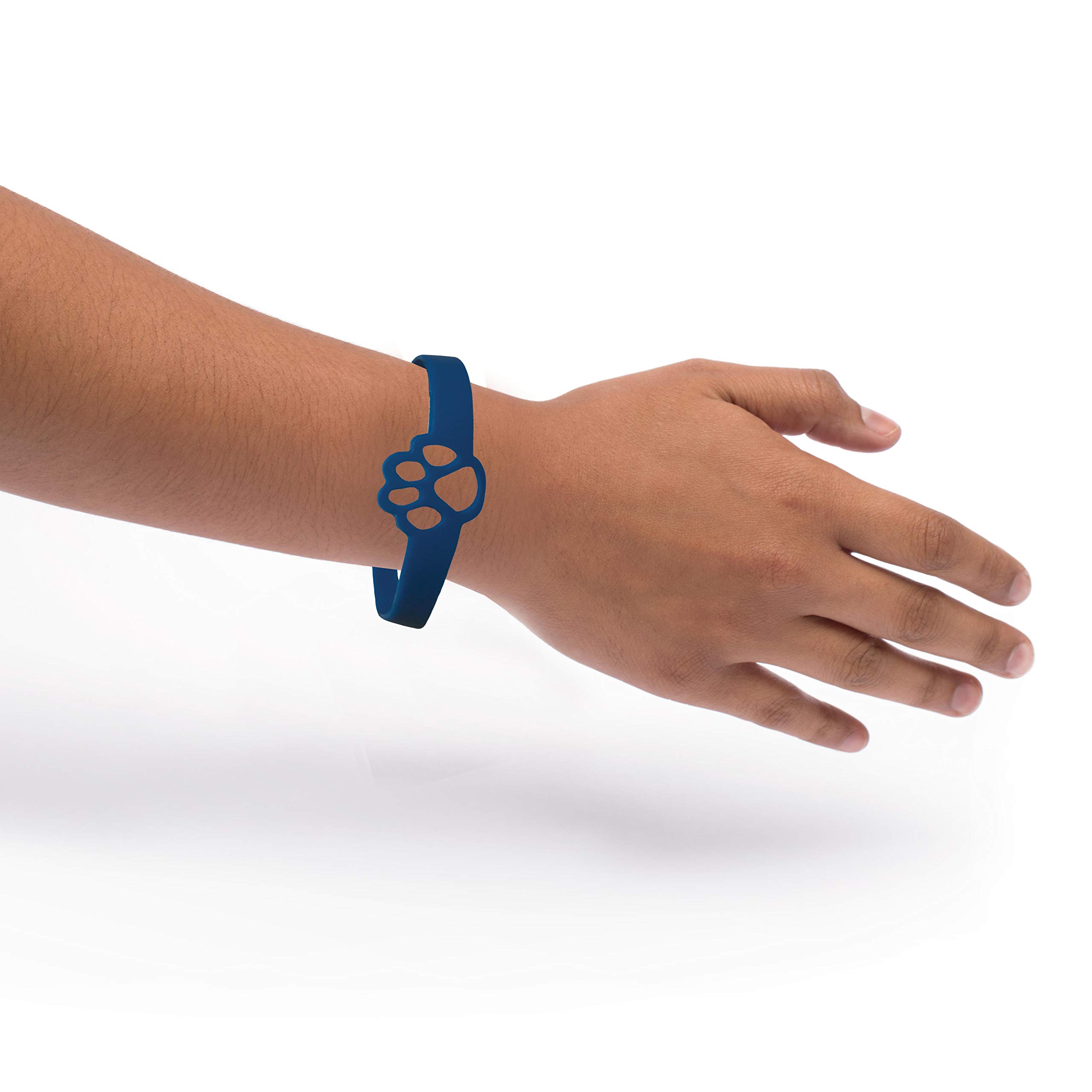 Anderson's Blue Paw Cut Out Spirit Wristband Set, 12 Pack - Image 2