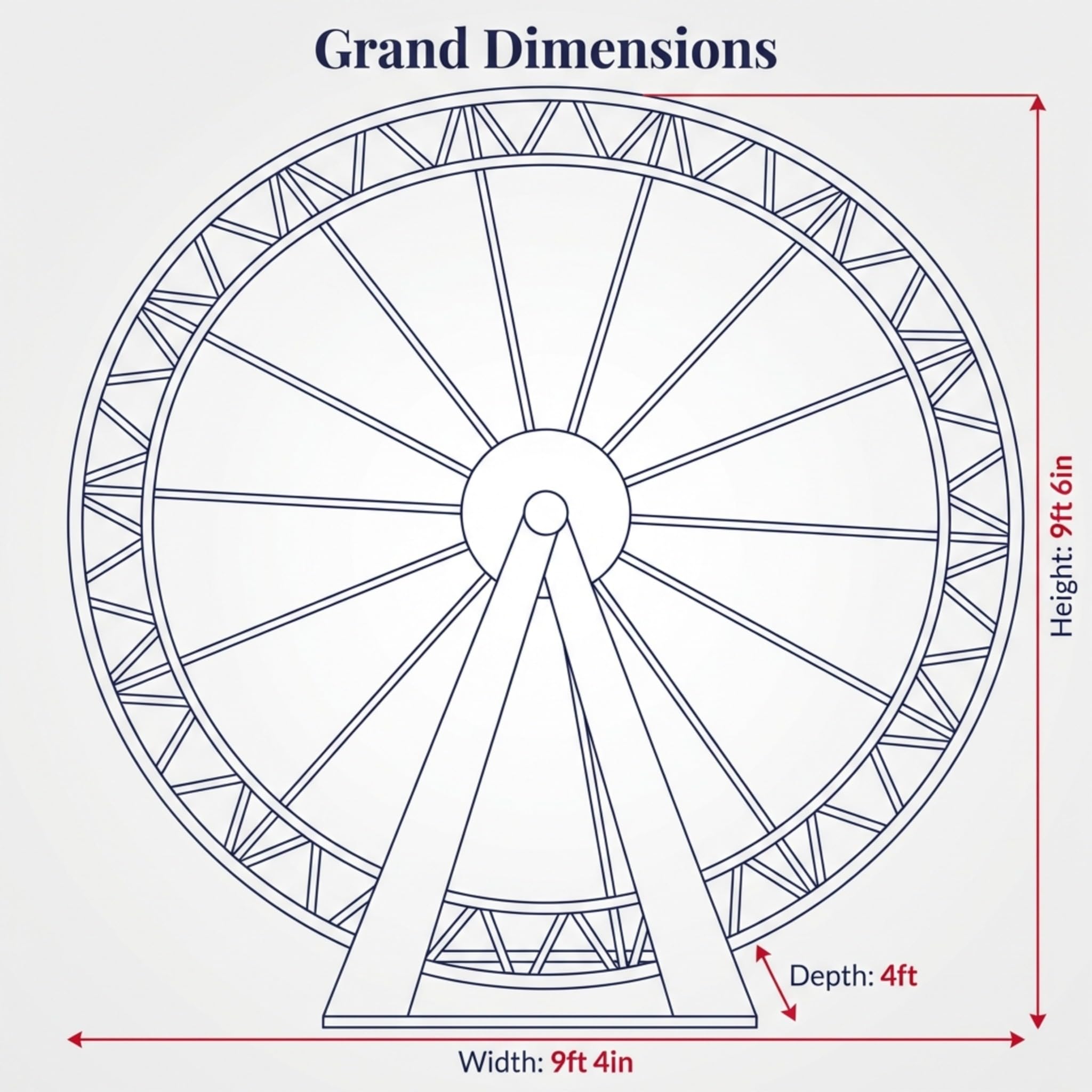 Anderson's Breathtaking Paris Ferris Wheel Kit - Image 2