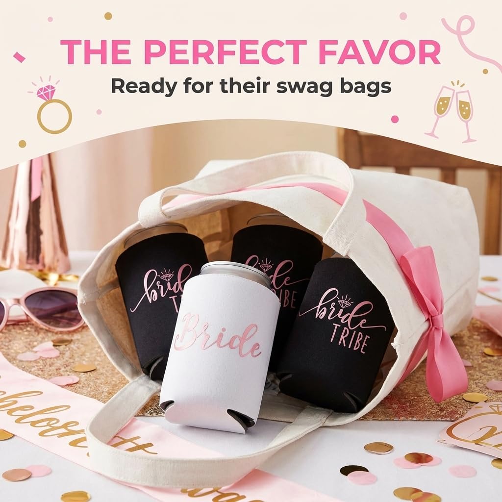 Anderson's Bride and Bride Tribe Can Coolers, Set of 4, Gifts - Image 6
