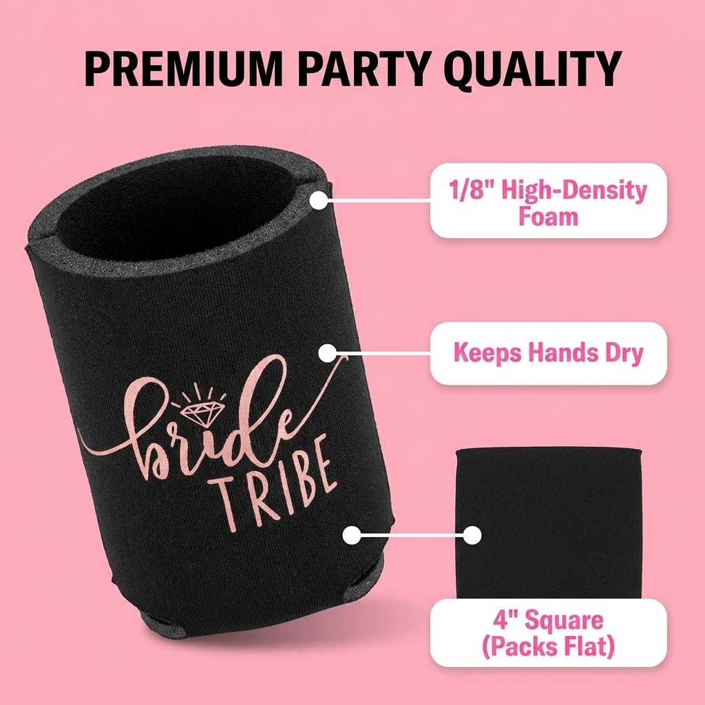 Anderson's Bride and Bride Tribe Can Coolers, Set of 4, Gifts - Image 8