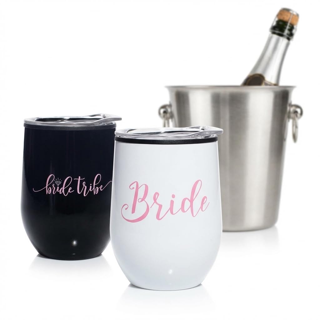 Anderson's Bride and Bride Tribe Wine Cups, Set of 6, Gifts - Image 8