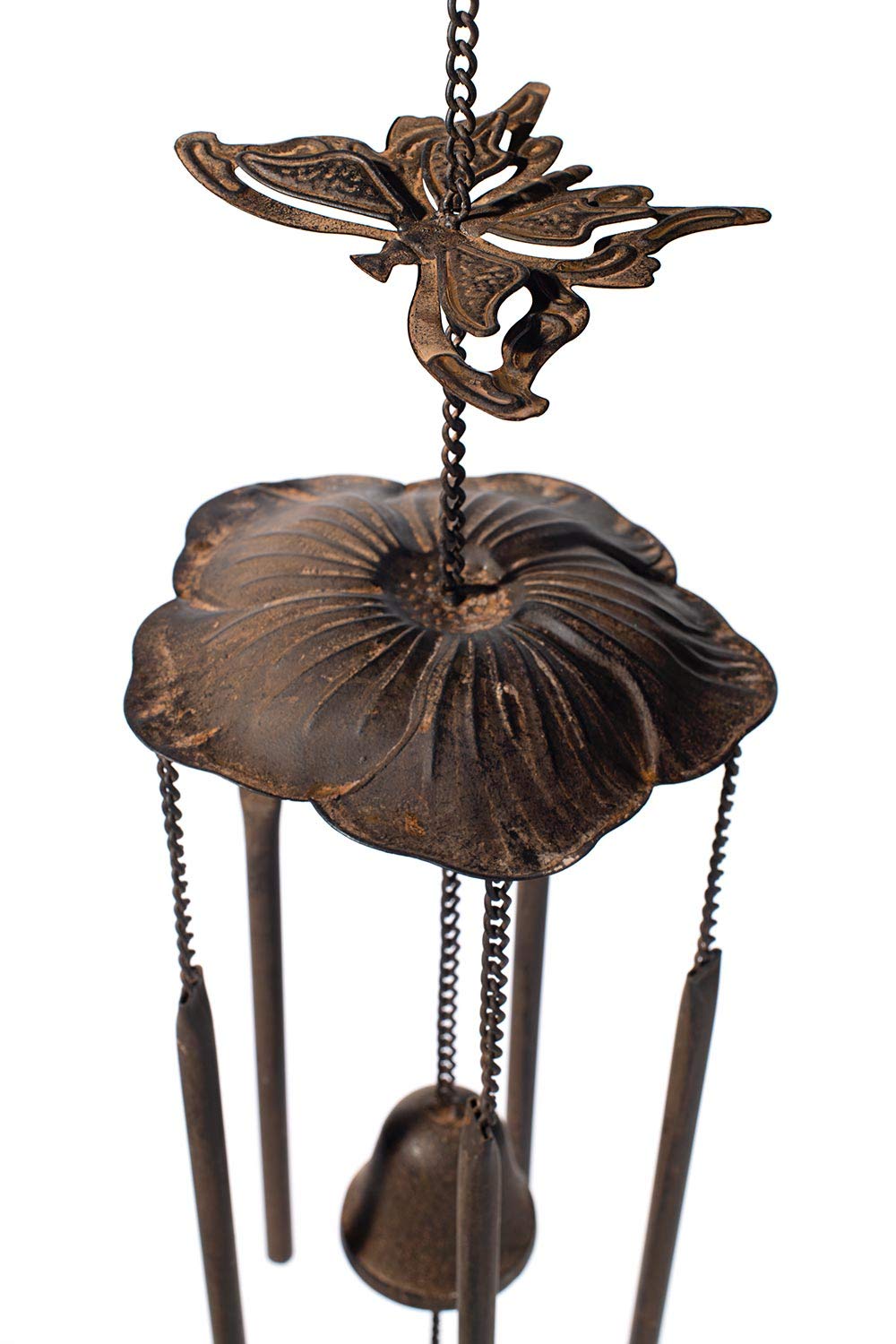 Anderson's Butterfly Wind Chimes, 33" Antique-Style Outdoor Decor for Garden, Patio, Porch, Memorial, Birthday, Wedding, Sympathy, Fundraising, Home or Office – No Assembly Required - Image 4