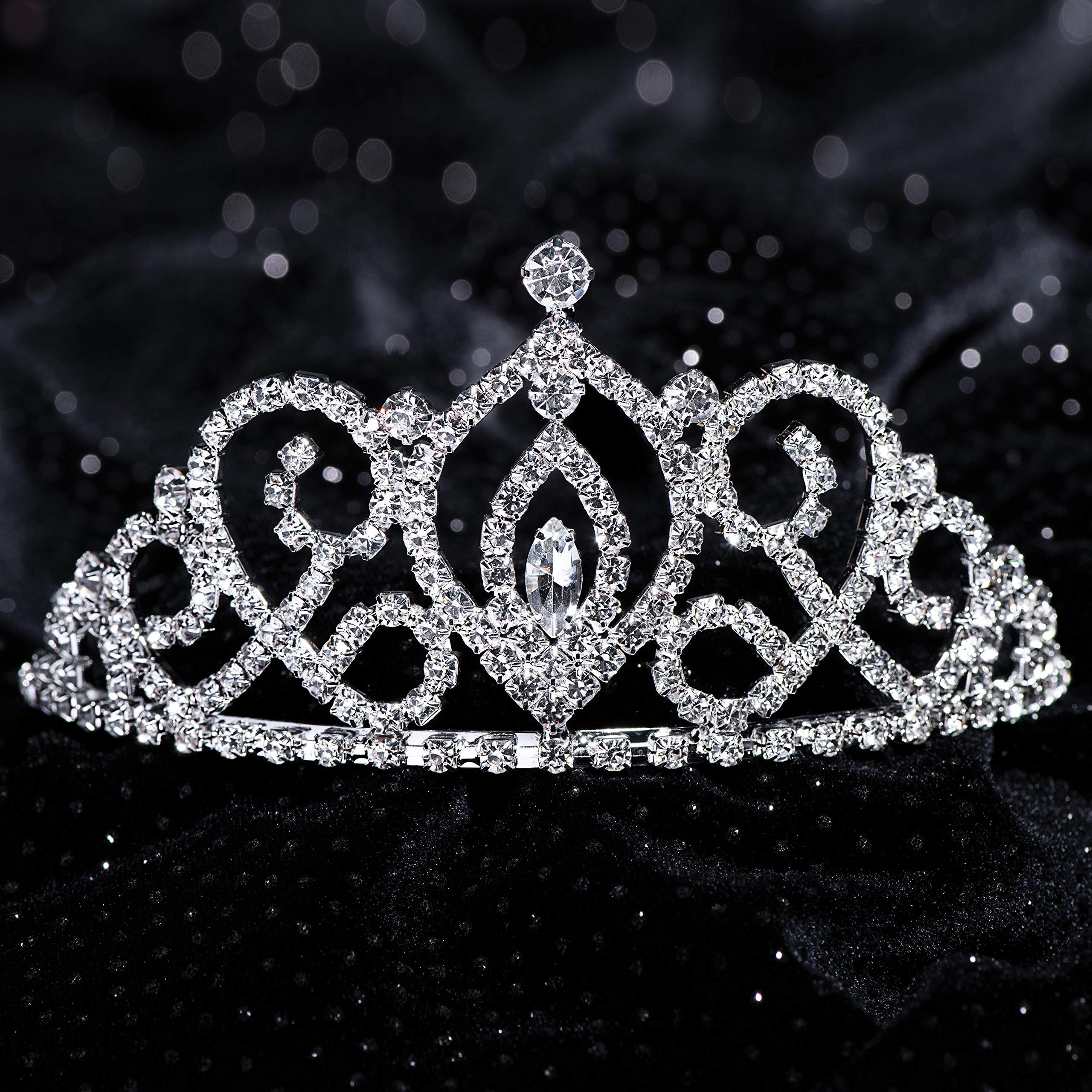 Anderson's Cameo Perfect Rhinestone Tiara, Sparkling 2.75-Inch Silver Crown with Clear Faux Diamonds, Adjustable Band & Comfort Combs, Ideal for Weddings, Proms, Pageants, Homecomings & Special Events - Image 8