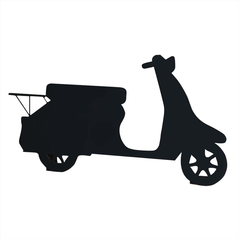 Anderson's Cardboard Scooter Silhouette Stand-up Kit, Life Size Moped Cut Out, Stage Prop