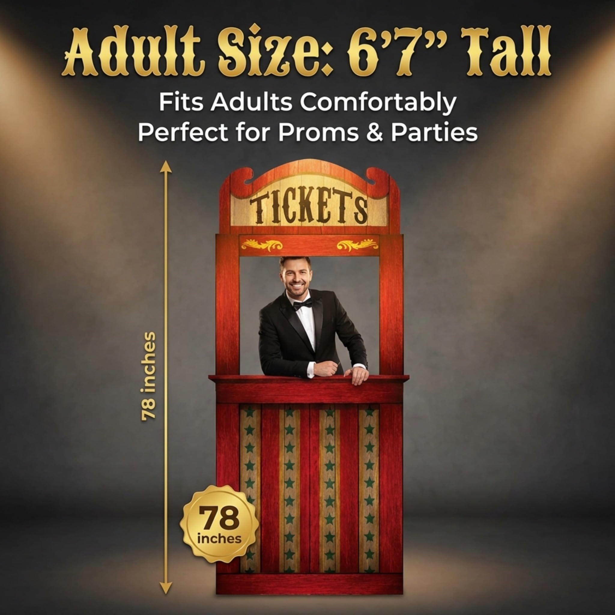Anderson's Carnival Ticket Booth Photo Prop, Photo Ops, School Events, Birthdays, Underwater Theme - Image 3