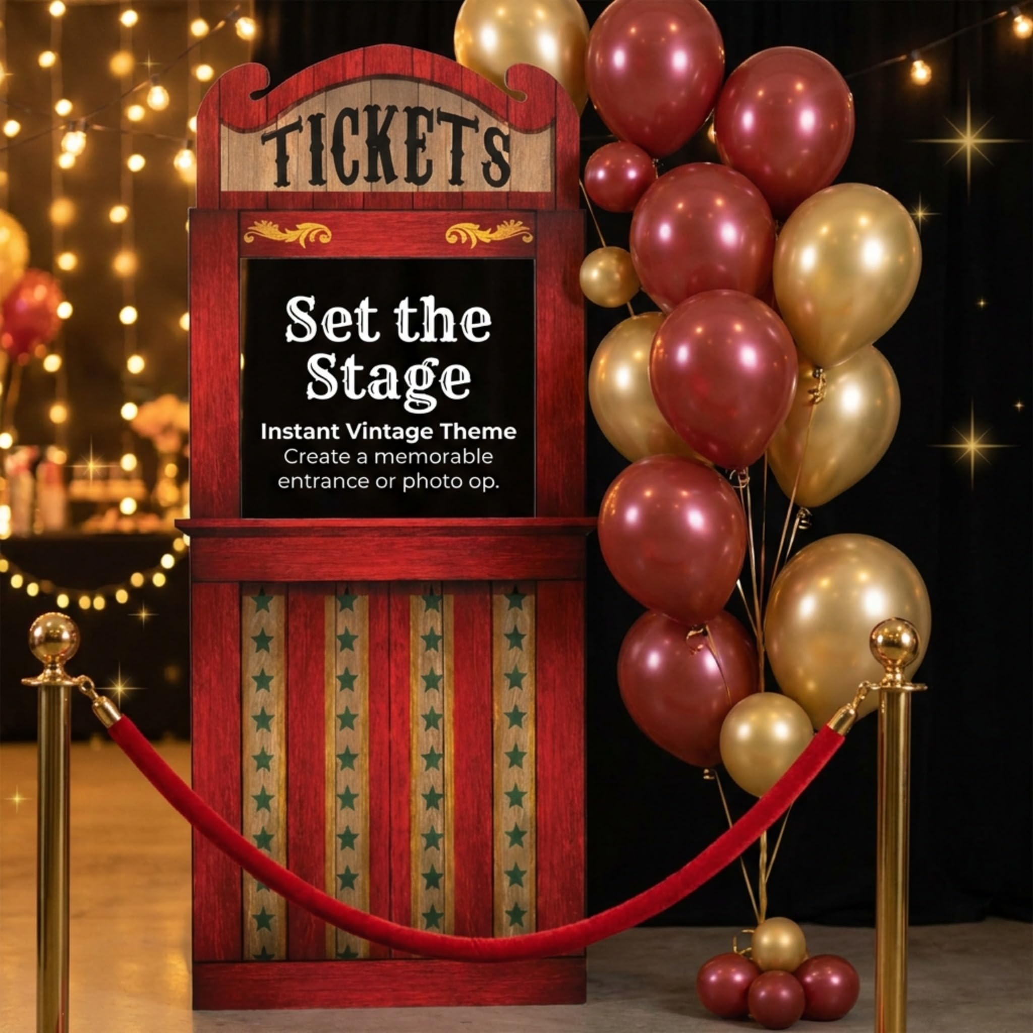 Anderson's Carnival Ticket Booth Photo Prop, Photo Ops, School Events, Birthdays, Underwater Theme - Image 5