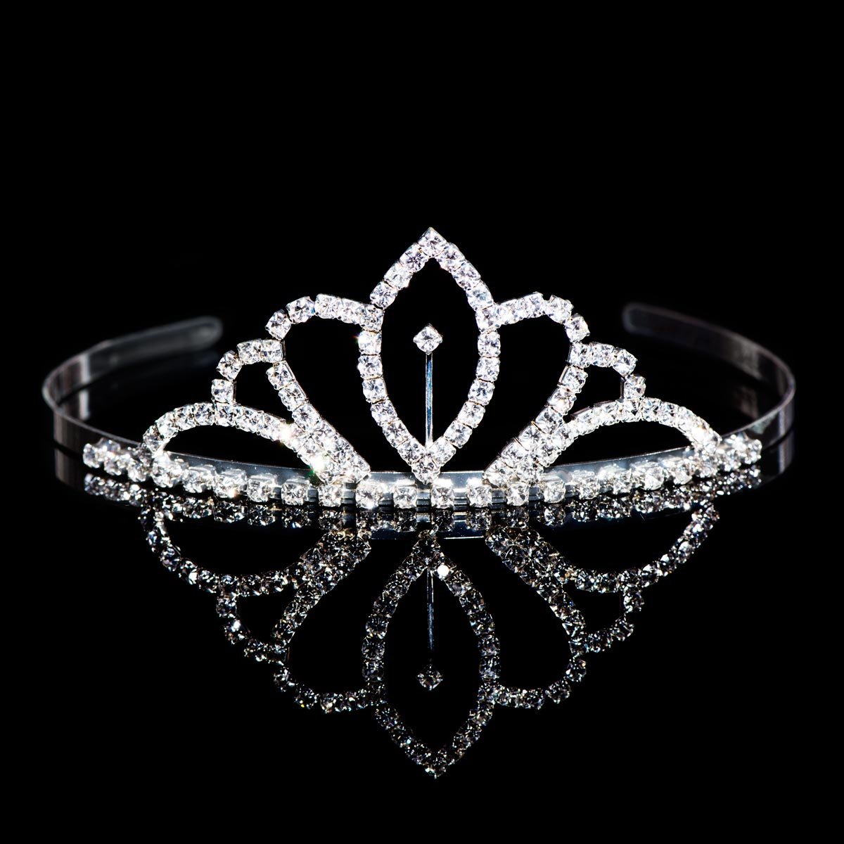 Anderson's Chelsey Rhinestone Tiara, Sparkling 1.625-Inch Silver Crown with Clear Faux Diamonds, Adjustable Band & Comfort Combs, Perfect for Proms, Homecomings, Weddings, Pageants & Special Events - Image 8