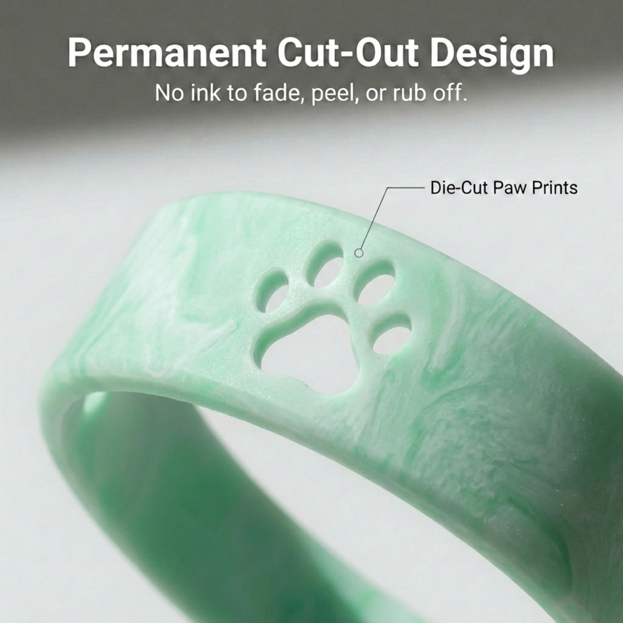 Anderson's Cut-out Paws Spirit Wristband Set, 12 Pack - Image 3
