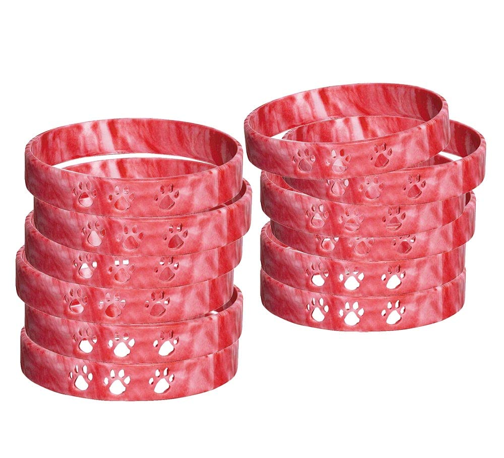 Anderson's Cut-out Paws Spirit Wristband Set, 12 Pack