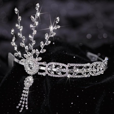 Anderson's Daisy Rhinestone Tiara, Sparkling 7-Inch Vintage Gatsby Crystal Crown for Women, Adjustable Silver Band with Comfort Combs, Perfect for Roaring ’20s Parties, Proms, Pageants, Weddings, and Special Occasions - Image 8