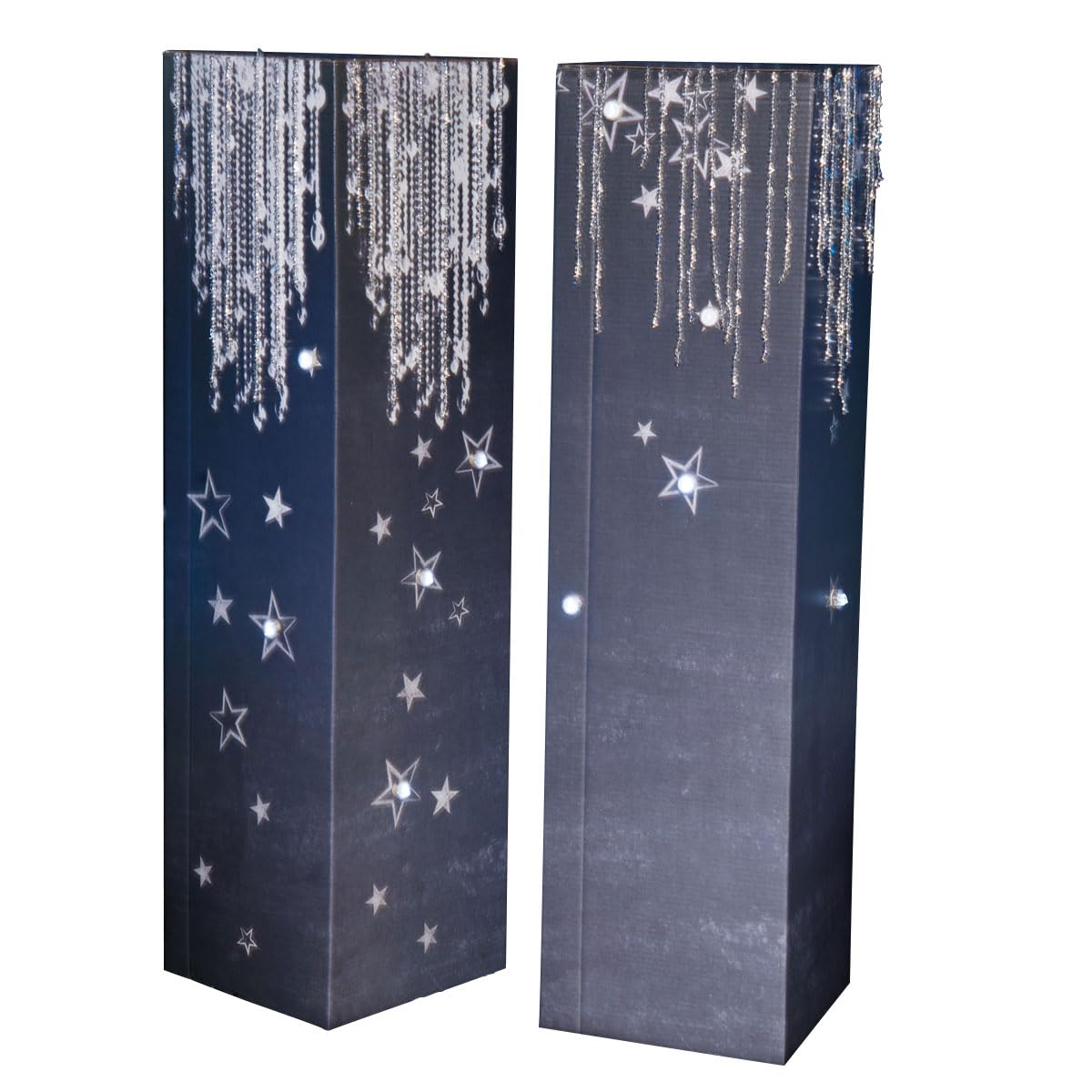 Anderson's Dazzling Diamonds and Stars Columns Kit, Set of 2, Decorations, Props, Photo Booth, Photo Ops, Prom, Homecoming, Event Décor