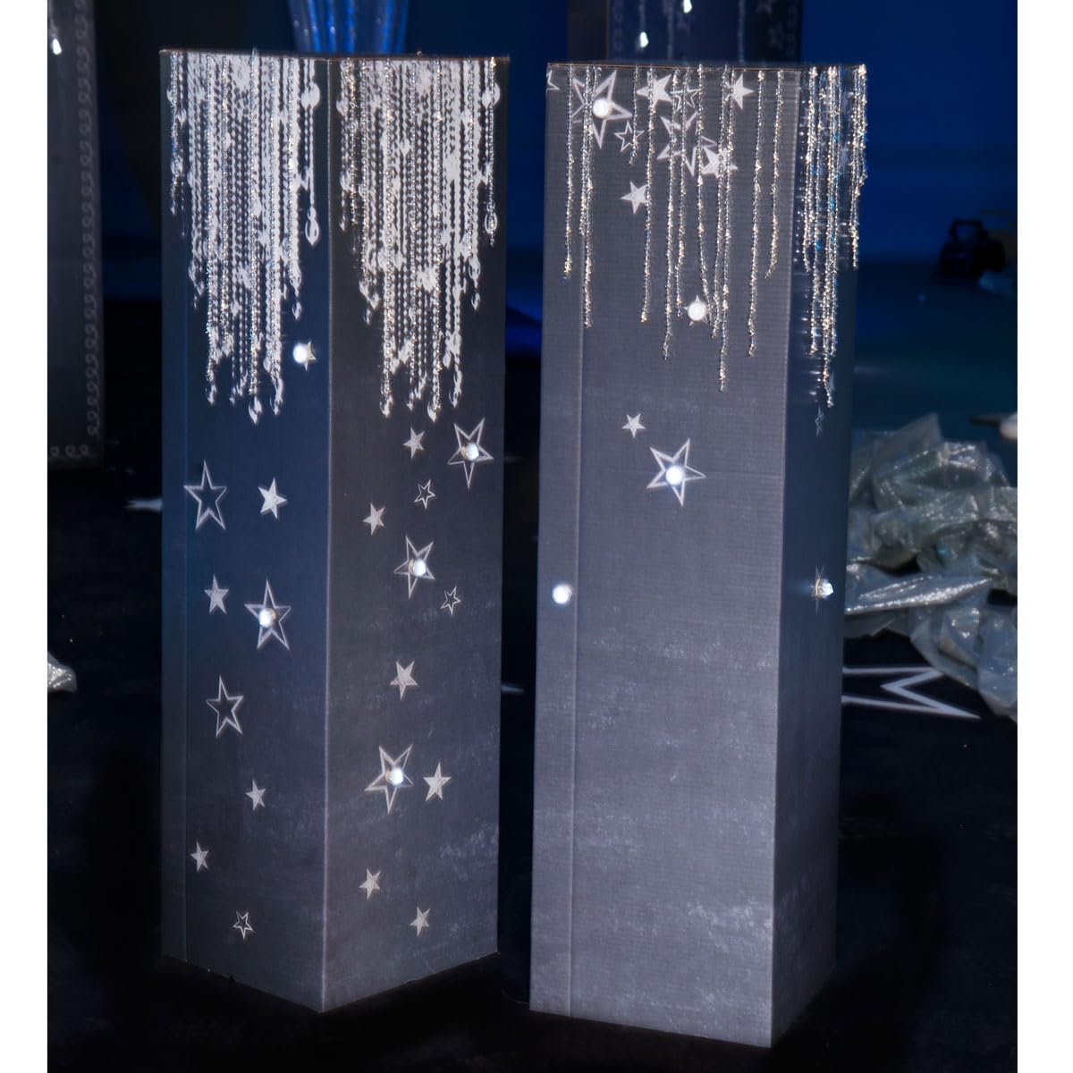 Anderson's Dazzling Diamonds and Stars Columns Kit, Set of 2, Decorations, Props, Photo Booth, Photo Ops, Prom, Homecoming, Event Décor - Image 2