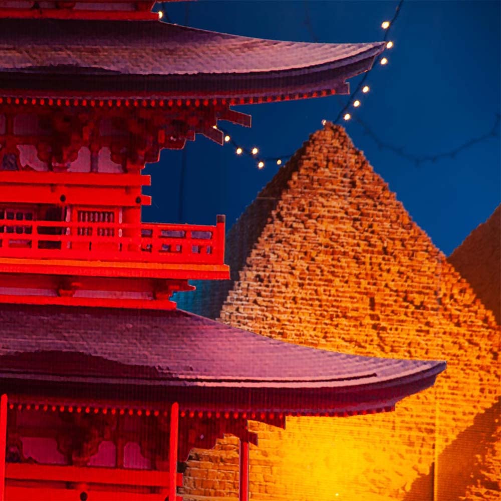 Anderson's Egyptian Pyramids Cardboard Stand-up Kit, Life Size Cut Out, Prom Décor, Stage Prop, Photo Backdrop - Image 3