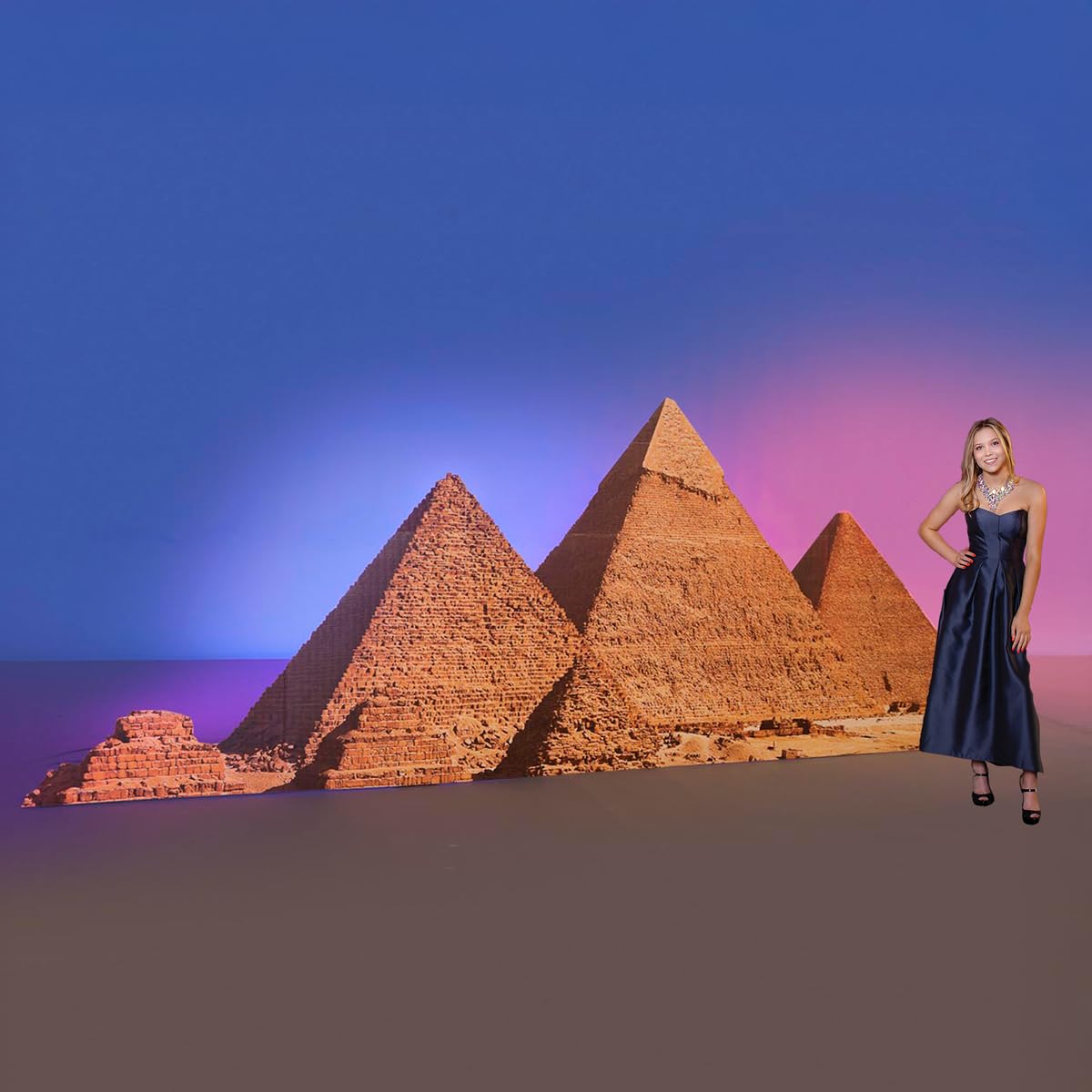 Anderson's Egyptian Pyramids Cardboard Stand-up Kit, Life Size Cut Out, Prom Décor, Stage Prop, Photo Backdrop - Image 4
