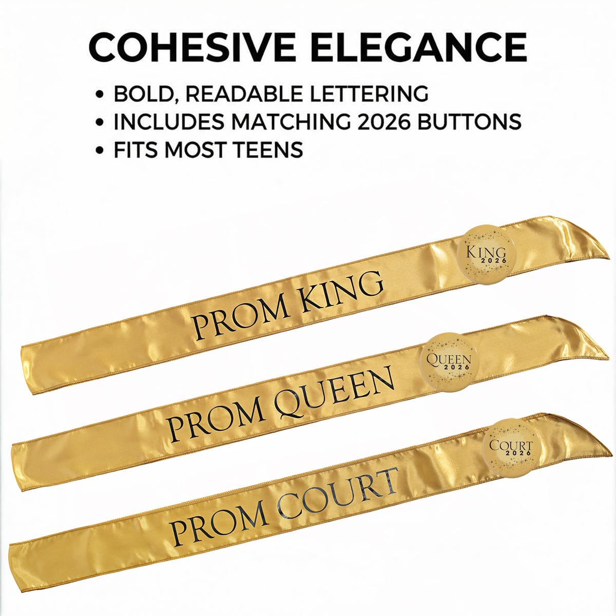 Anderson's Full-court Prom Royalty Sets, Tiaras, Crowns, Sashes, Prom Coronation Accessories - Image 6