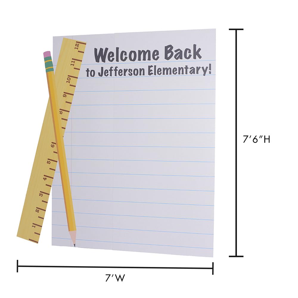 Anderson's Giant Custom Notebook Paper Backdrop Kit, Décor, Photo Ops, School Events, 24SAZ67-M - Image 3