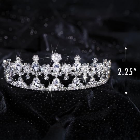 Anderson’s Gigi Rhinestone Tiara Crown, Hand-Crafted Silver Bridal & Pageant Tiara, 2¼” Tall Adjustable Faux Diamond Crown for Weddings, Prom, Quinceañera, Sweet 16, Homecoming & Royal Celebrations - Image 6