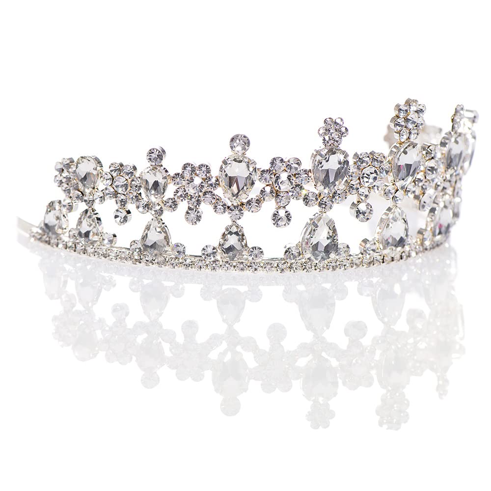 Anderson’s Gigi Rhinestone Tiara Crown, Hand-Crafted Silver Bridal & Pageant Tiara, 2¼” Tall Adjustable Faux Diamond Crown for Weddings, Prom, Quinceañera, Sweet 16, Homecoming & Royal Celebrations - Image 7