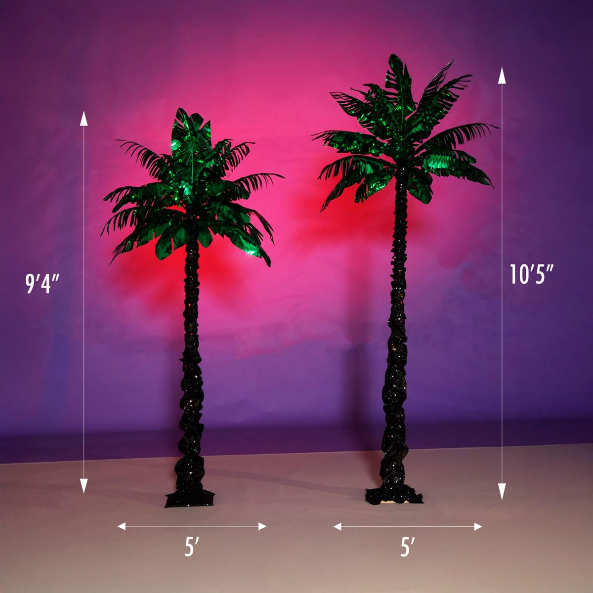 Anderson's Glam Green Palm Trees Decorative Kit, Set of 2, Prom Decorations, Party Decorations, Event Décor, Props, Photo Ops - Image 3