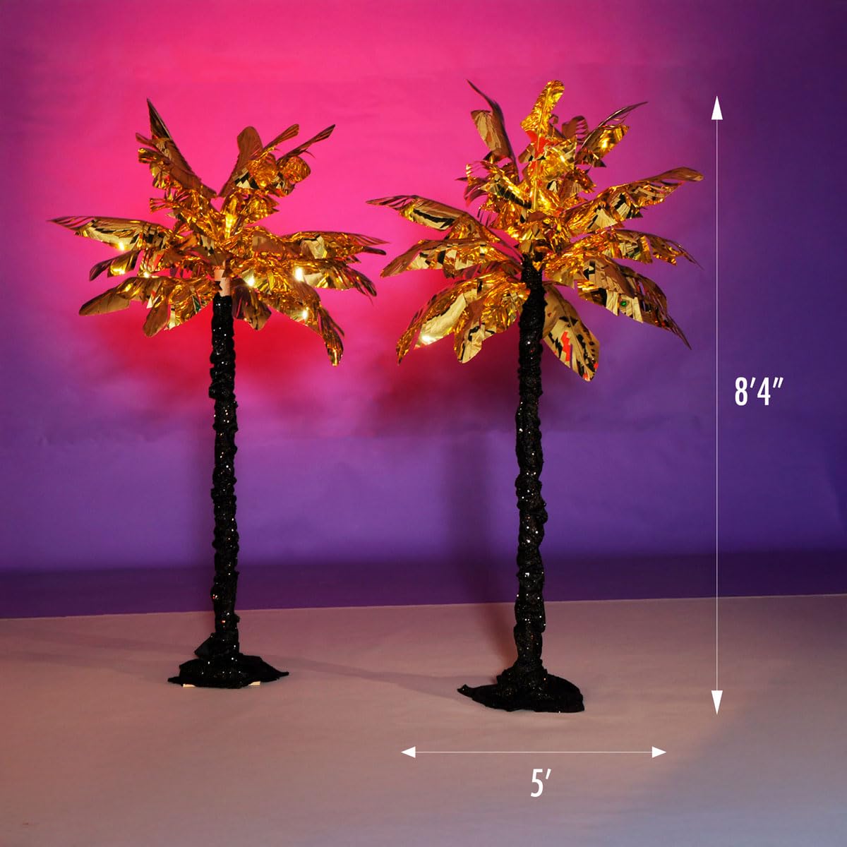 Anderson's Glamorous Golden Palm Trees Decorative Kit, Set of 2, Prom Decorations, Party Decorations, Event Décor, Props, Photo Ops - Image 4