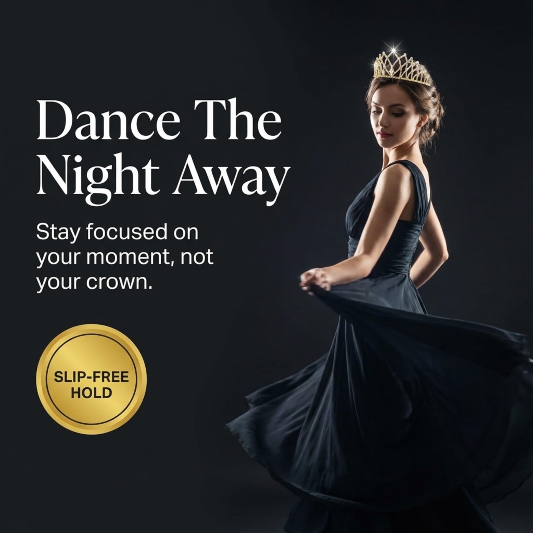 Anderson's Gold Isadora Rhinestone Tiara, 2 ⅝" High Gold Metal Crown with Sparkling Clear Rhinestones, Adjustable Fit & Removable Comfort Combs, Perfect for Prom, Homecoming, Weddings, Pageants, Quinceañeras, and Special Occasions - Image 3
