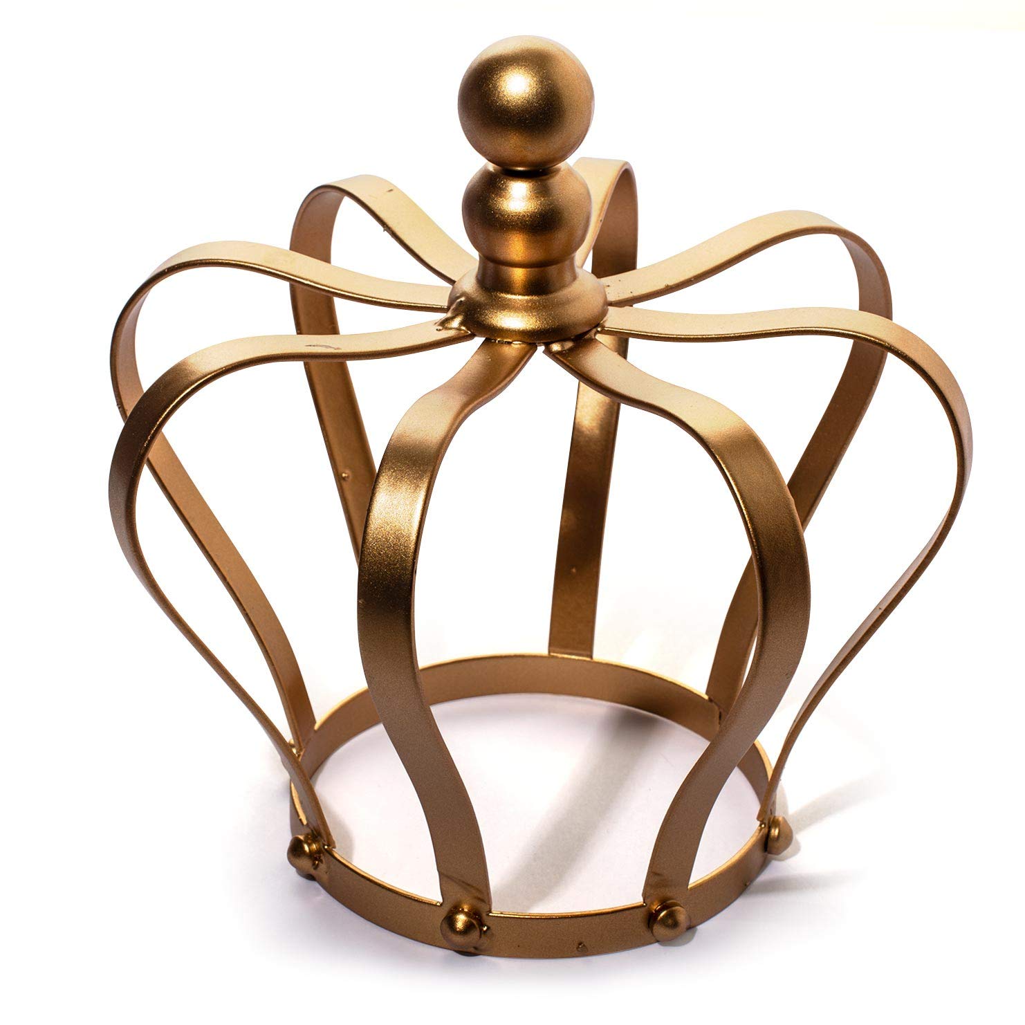 Anderson's Gold Metal Crown Centerpiece Decoration, 8 inches