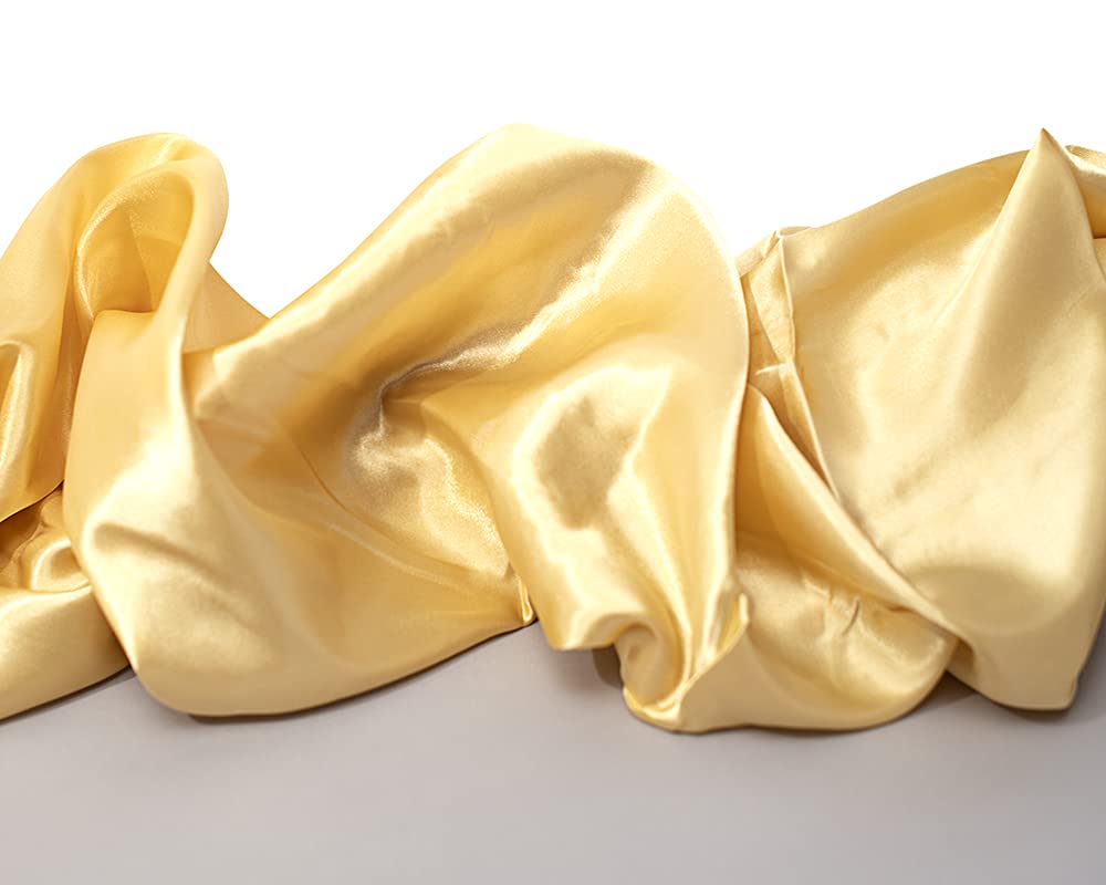 Anderson's Gold Satin Fabric Roll, 58 Inches x 10 Yards, Decorative Wedding Fabric for Wedding Reception, Baby Shower, Gender Reveal, Prom, Homecoming, Tables, Party - Image 2