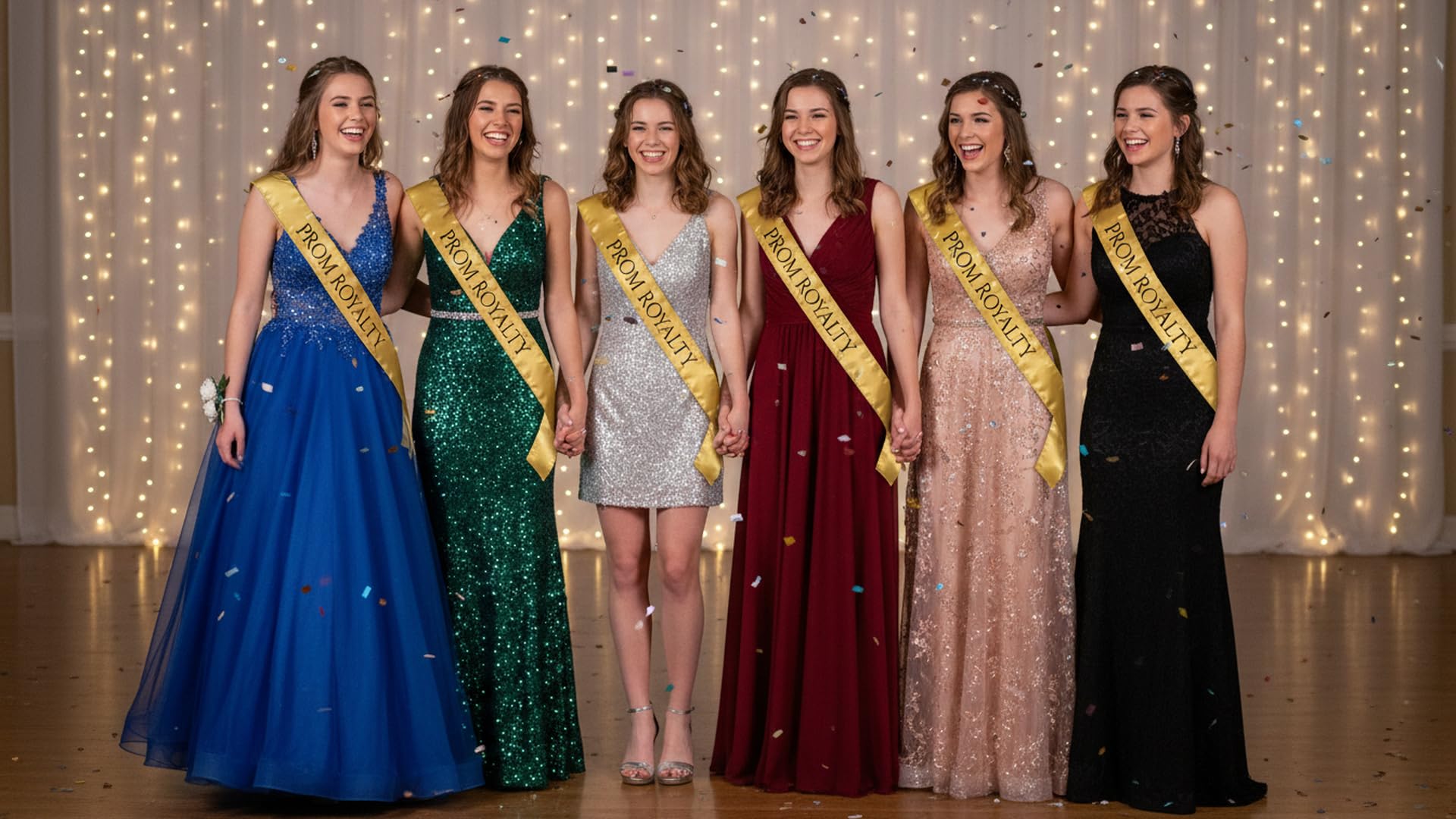 Anderson’s Gold Satin Prom Royalty Sash Set, Elegant 3" x 72" Sashes with Black Imprint for Prom Night Coronation and School Events, 2‑Piece Set - Image 5