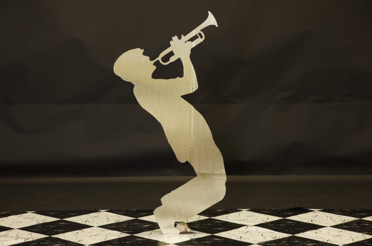 Anderson's Gold Trombone and Trumpet Players Life Size Cardboard Standup - Image 3