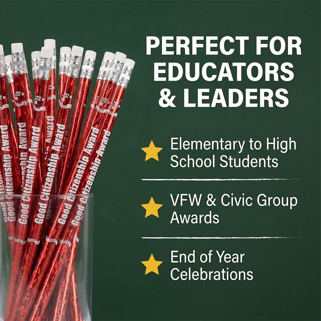 Anderson's, Good Citizenship Award Pencils, Set of 100, School Pencils, Student Awards, Recognition - Image 5