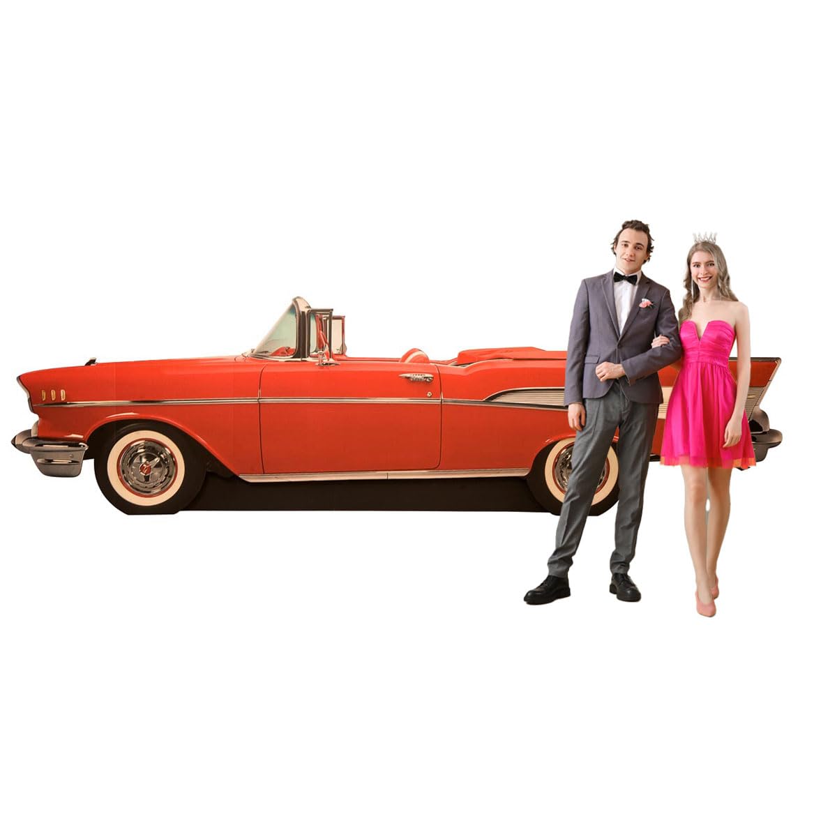 Anderson's Good Times Bel Air Car Kit Cardboard Cutout, 4 Feet x 13 Feet and 6 Inches x 9 Inches - Image 5