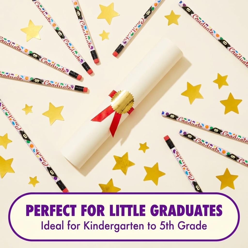 Anderson's, Grad Cap Polka Dots Pencils, Set of 100, School Pencils, Student Awards, Recognition - Image 5