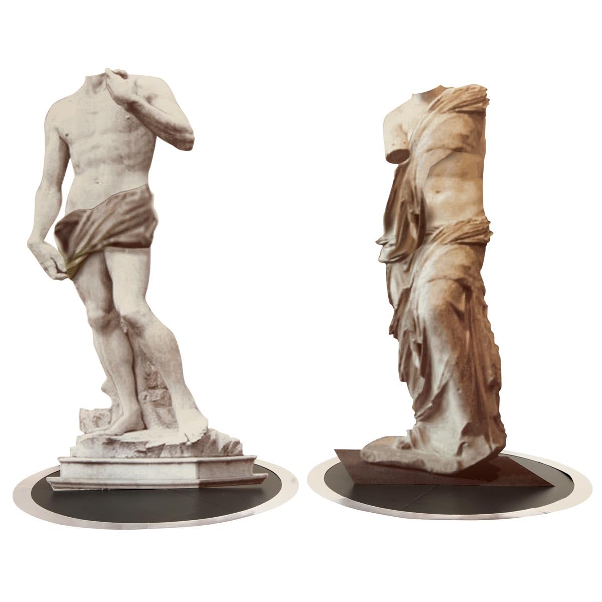 Anderson's Grecian Gallery Statue Standups Kit, Set of 2, Mythology, Theme, Photo Op, Prop, Prom, Homecoming, Event Décor